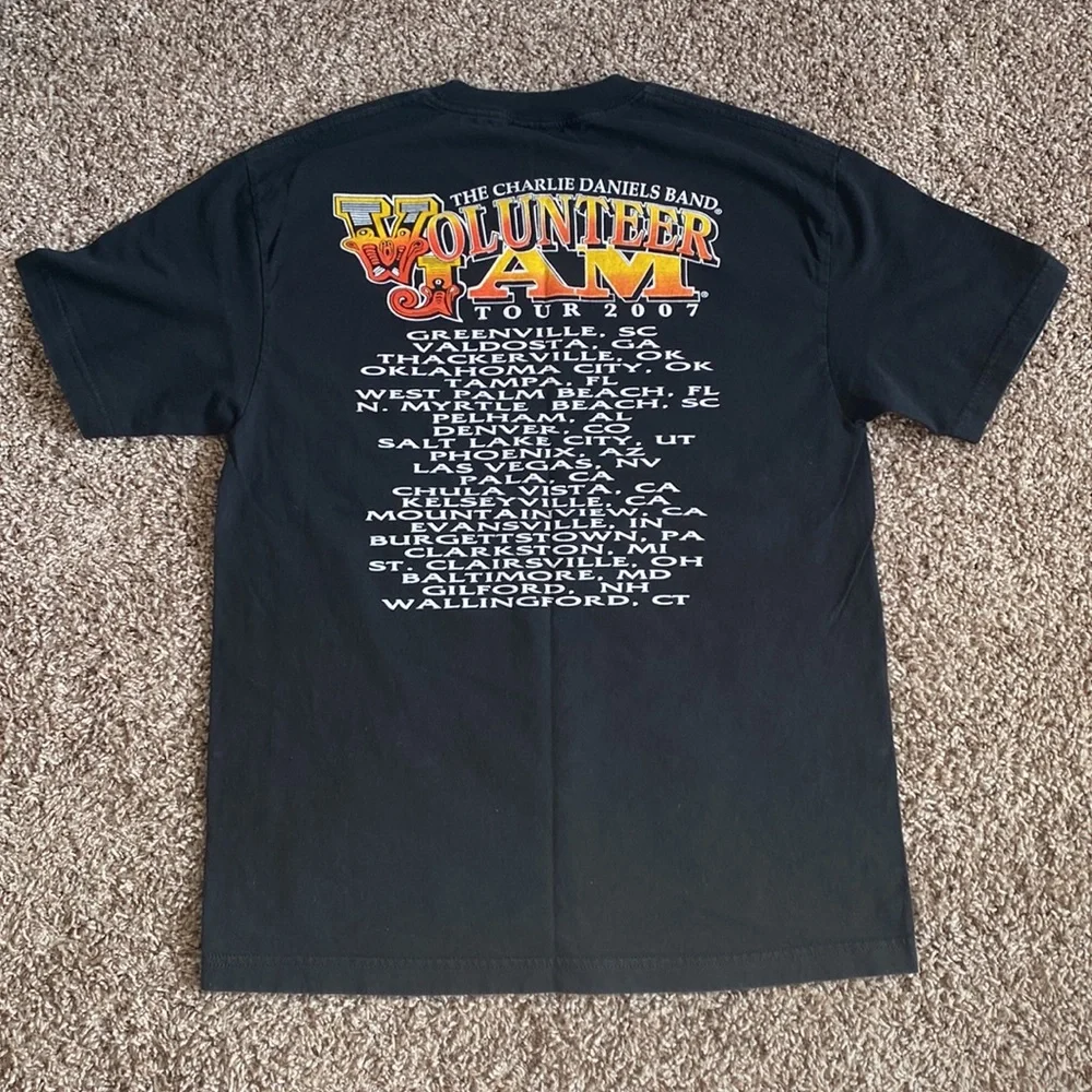 Vintage Charlie Daniels Band Concert T Shirt - Picture 5 of 7